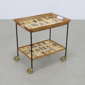 Vintage Serving Cart Trolley, 1960s