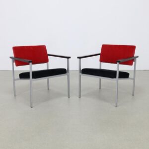 2x Minimalist Armchair compact model, 1960s