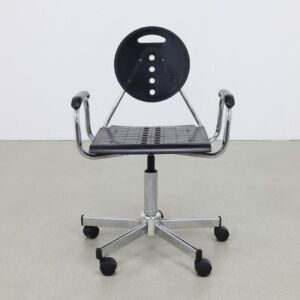 Rare Office Chair "Charlie" by Carlo Bimbi for Segis, 1980s Memphis Style