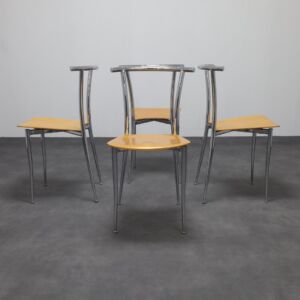 4x Postmodern Dining Chair by Segis, 1990s