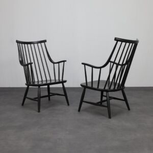 2x Spindle Arm Chair Grandessa by Lena Larsson for Nesto, 1960s (set price)
