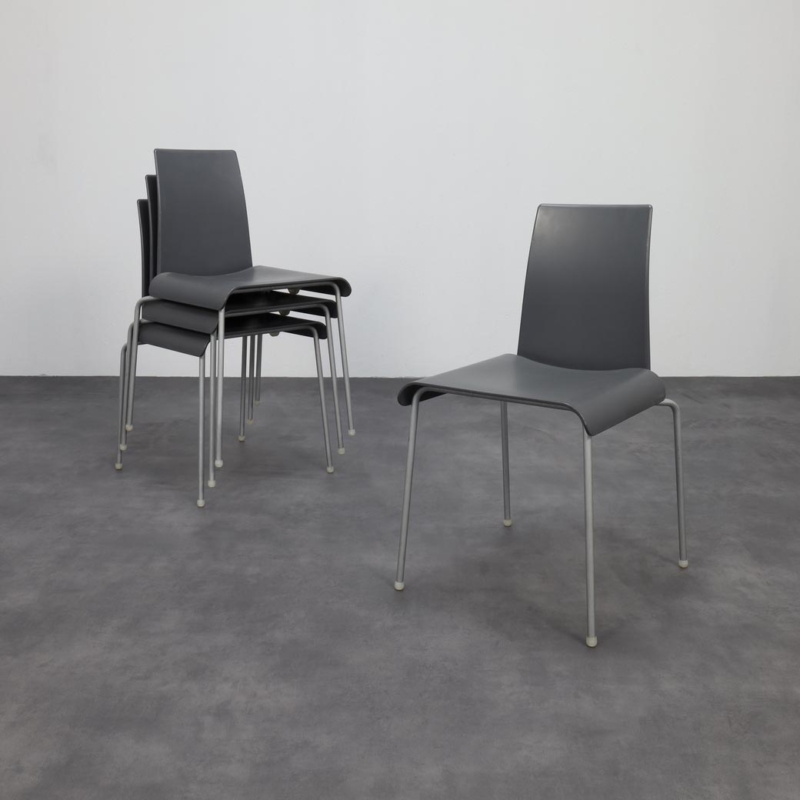 4x Dining Chair Tama Uwe Fischer B&B Italia, 1990s (set price)