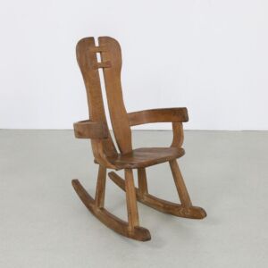 Brutalist Rocking Chair by De Puydt, 1970s