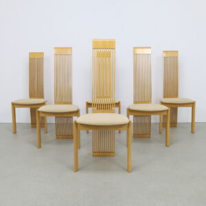 6x Postmodern Dining Chair by Pietro Constantini, 1980s