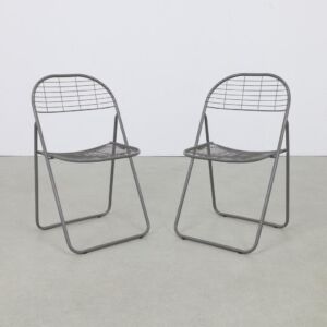 2x Postmodern folding chair by Niels Gammelgaard for Ikea, 1980s