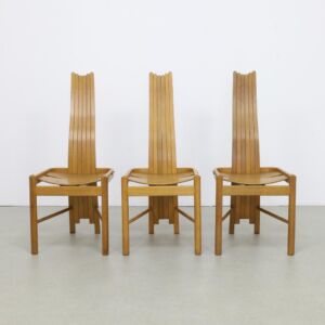 3x Postmodern Dining Chair by Allmilmö, 1980s
