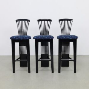 3x Postmodern bar stool by Pietro Constantini, 1980s