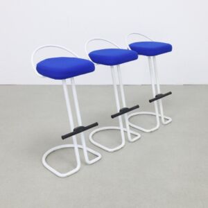 3x Postmodern Bar Stool, 1980s (set price)
