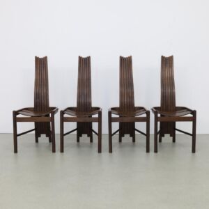 4x Postmodern Dining Chair by Allmilmö, 1980s