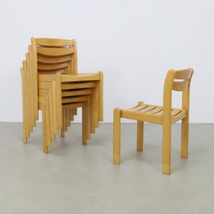 6x Vintage Dining Chair by Casala, 1970s