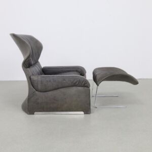 Lounge Chair & Ottoman by Giovanni Offredi for Saporiti, 1970s
