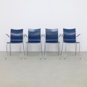 4x Postmodern Dining Chair by KFF, 1990s