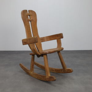 Brutalist Rocking Chair by De Puydt, 1970s
