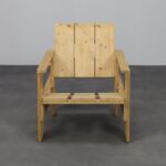 Crate Lounge Chair, in the style of Gerrit Rietveld