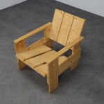 Crate Lounge Chair, in the style of Gerrit Rietveld