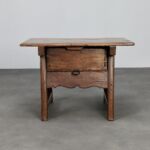 Antique Wooden Side Table with Drawer 18th Century