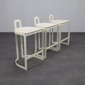 Set of 3 Postmodern Barstools by Almillmö 1980s