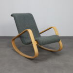 Rocking Chair Dondolo Luigi Crassevig Italy 1970s