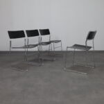 Set of 4 Postmodern Dining Chairs Sultana by Arrben Italy 1980s