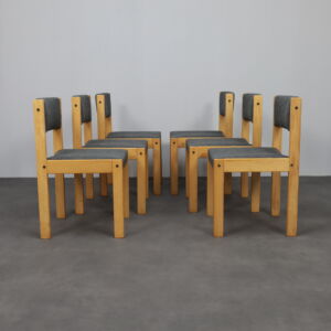 Set of 6 Dining Chairs by Cees Braakman for Pastoe, 1970s