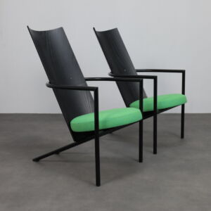 Set of 2 Postmodern Armchairs, 1980s