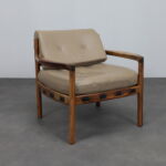 Mid-Century Modern Leather Lounge Chair by Sven Ellekaer for Coja Netherlands, 1960s