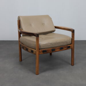 Mid-Century Modern Leather Lounge Chair by Sven Ellekaer for Coja Netherlands, 1960s