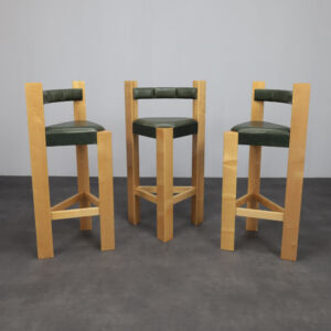 Unique Postmodern Barstools (Set of Three), 1990s