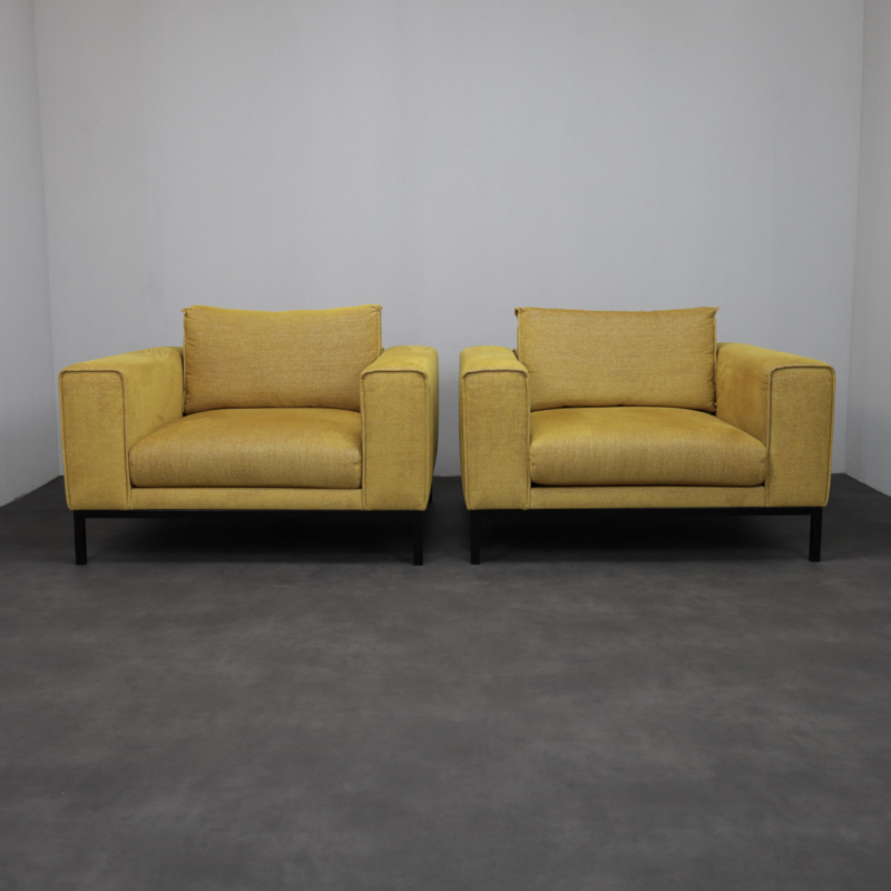 Pair of Custom-Made Oversized Lounge Chairs, Netherlands, 2000s