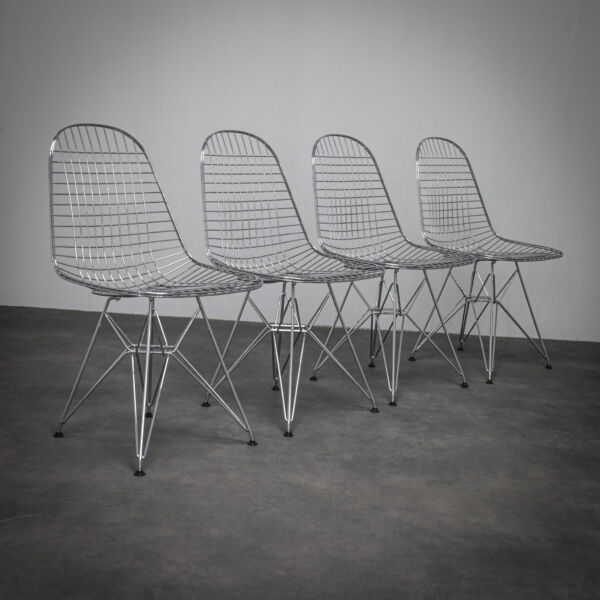 DKR Wire Chairs by Charles and Ray Eames for Vitra