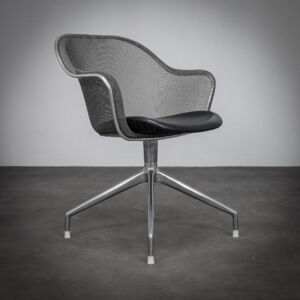 Iuta Swivel Chair in Leather by Antonio Citterio for B&B Italia, 2000