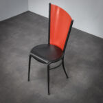 Set of 4 Postmodern Dining Chairs, Italy, 1980s