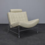 "Volare" Leather Lounge Chair by Jan Armgardt for Leolux (1990s)