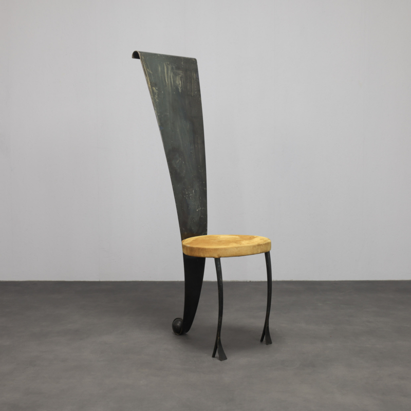 Postmodern Sculptural Chair Italy 1980s
