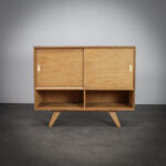 Jiri Jiroutek sideboard with Sliding Doors Czechoslovakia 1960s