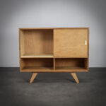 Jiri Jiroutek sideboard with Sliding Doors Czechoslovakia 1960s