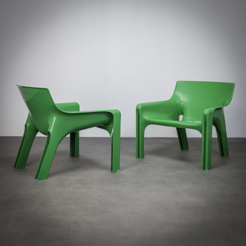 Vicario Lounge Chair by Vico Magistretti for Artemide Italy 1970s