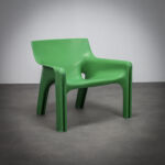 Vicario Lounge Chair by Vico Magistretti for Artemide Italy 1970s
