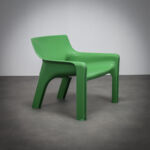 Vicario Lounge Chair by Vico Magistretti for Artemide Italy 1970s