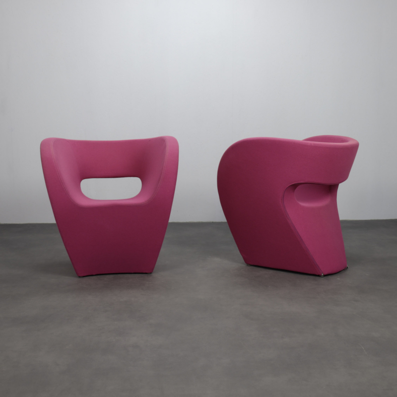 Pair of Victoria & Albert Armchairs by Ron Arad for Moroso, Italy, 2000s