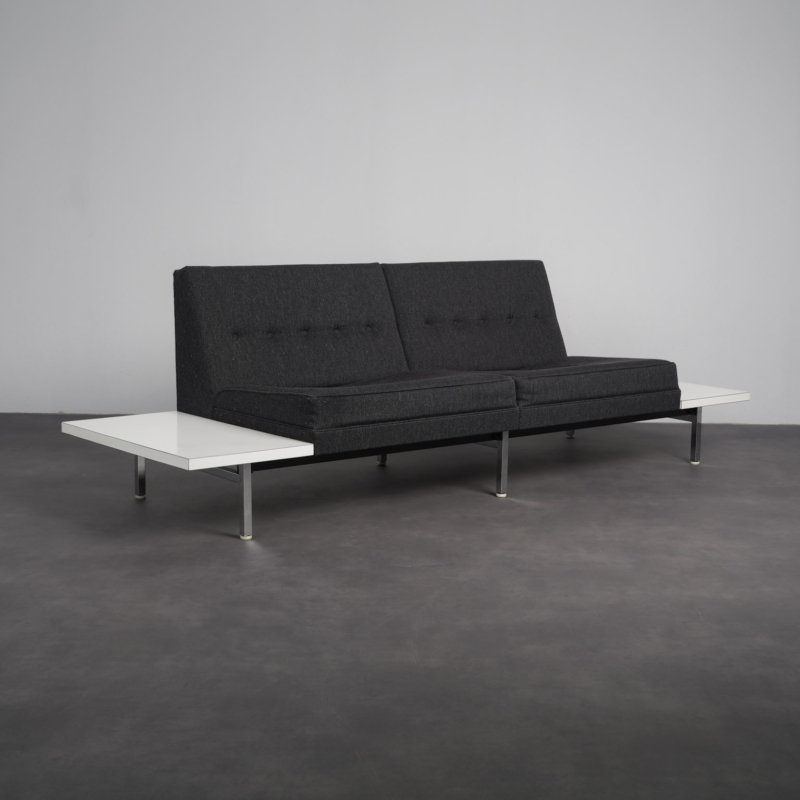 2-Seater Sofa with Side Tables by George Nelson for Herman Miller, USA, 1960s – three-quarter front view