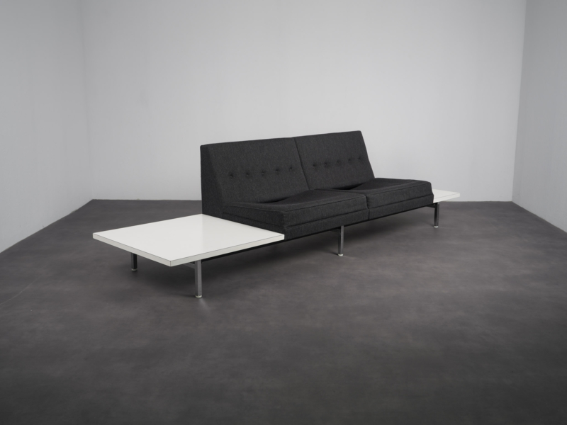 2-Seater Sofa with Side Tables by George Nelson for Herman Miller, USA, 1960s – three-quarter front view