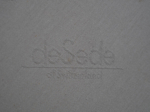 DS-2030 leather lounge chair by Hans Eichenberger for De Sede, Switzerland, 1970s, De Sede label detail