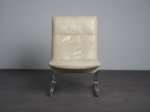 DS-2030 leather lounge chair by Hans Eichenberger for De Sede, Switzerland, 1970s, front view
