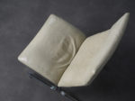 DS-2030 leather lounge chair by Hans Eichenberger for De Sede, Switzerland, 1970s, leather upholstery and profile detail