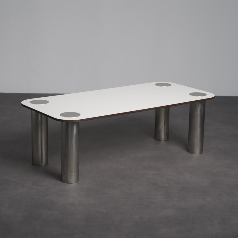 Modernist Coffee Table by Marco Zanuso for Zanotta, Italy, 1970s, three-quarter view