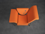 Groeten uit Holland chair by Rob Eckhardt, orange upholstery detail