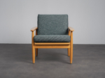Scandinavian modern lounge chair from Denmark, 1970s, front view