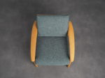 Scandinavian modern lounge chair from Denmark, 1970s, top view
