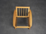 Scandinavian modern lounge chair from Denmark, 1970s, spring construction detail